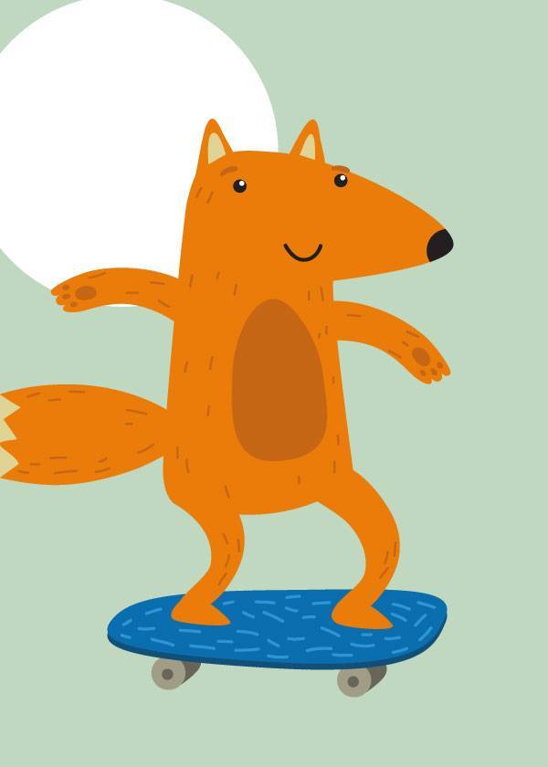 RIDING FOX – Kids' Posters
