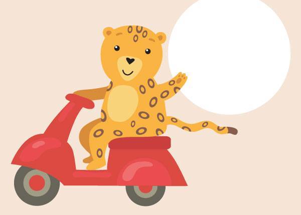 RIDING LEOPARD – Børneplakater