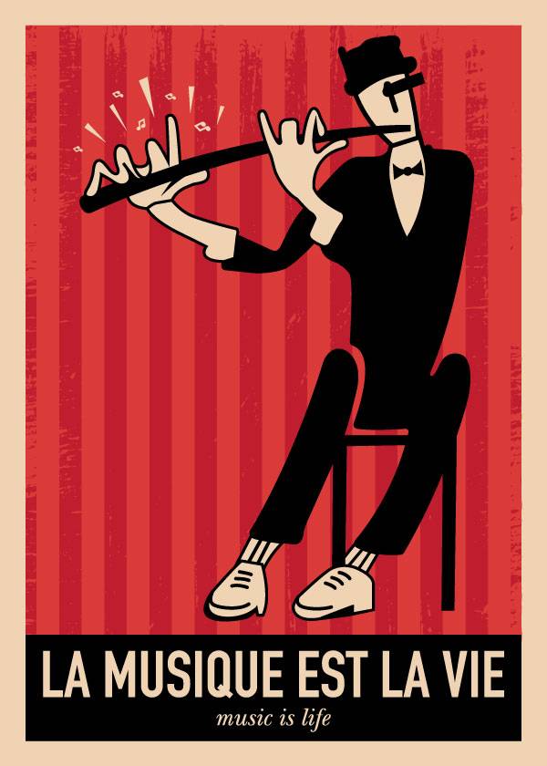Russian Fluenist – Vintage plakat
