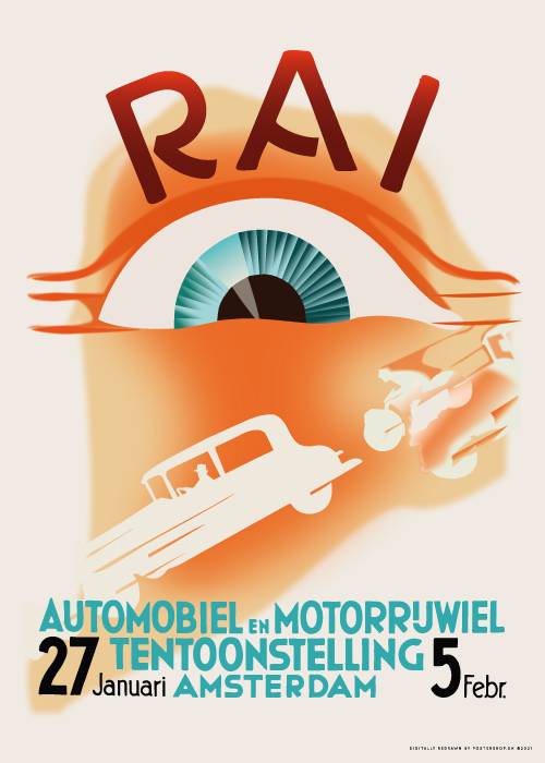 Rai Automobile – Vintage/Retro plakater