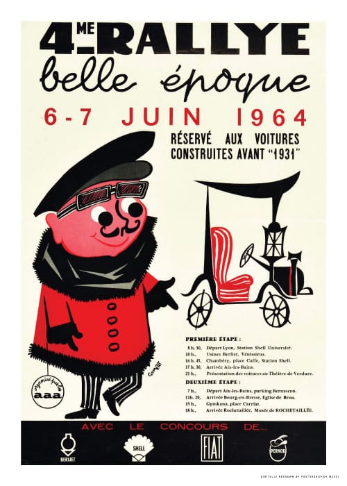 Rally Belle Époque 1964 – Vintage/Retro plakater