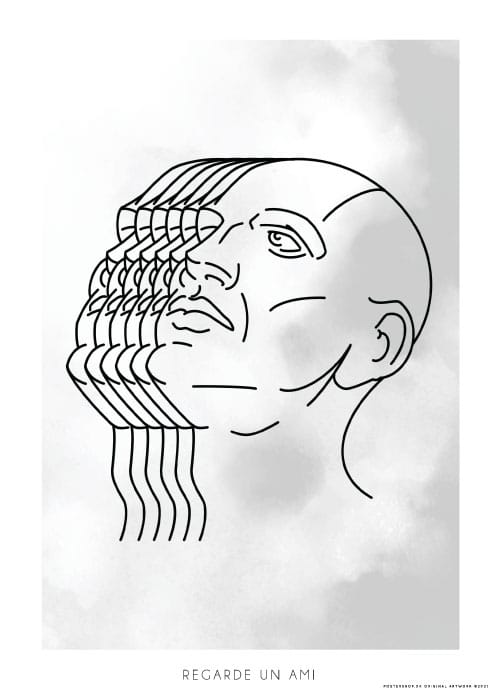 Regarde Un Ami – Grafiske Plakater