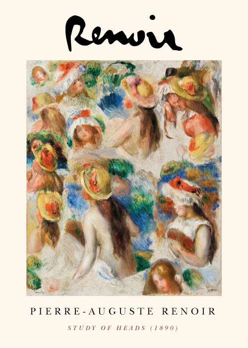 Renoir Study Of Heads – Kunst