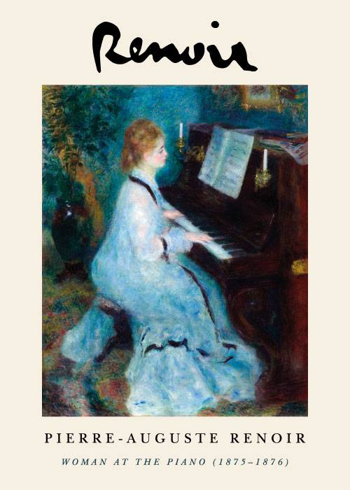 Renoir Woman At Piano – Kunst