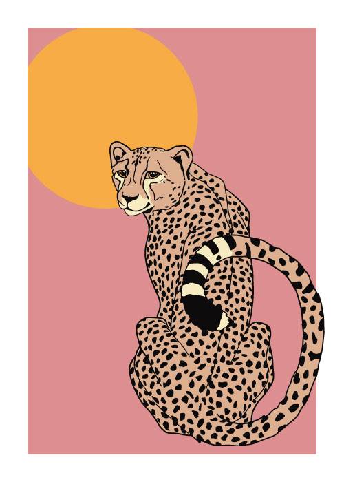 Resting Cheetah – Grafiske Plakater