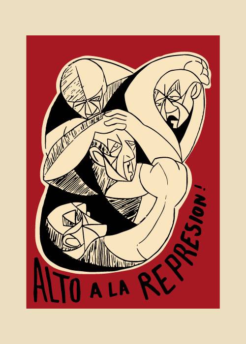 Rodin Alto A La Represion – Vintage/Retro plakater