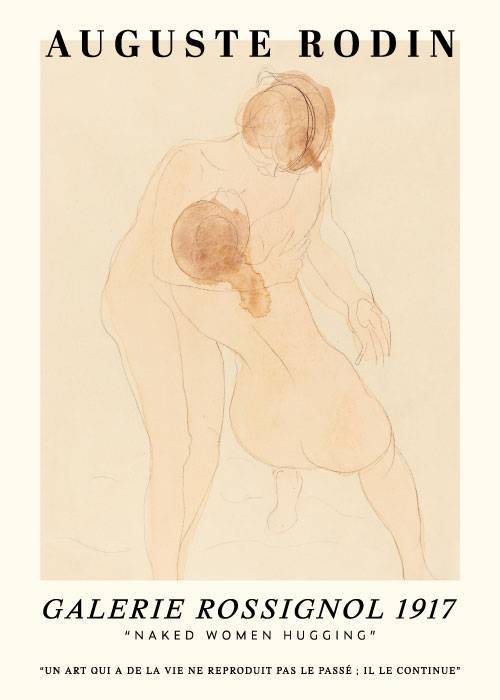 Rodin Naked Women Hugging – Kunst