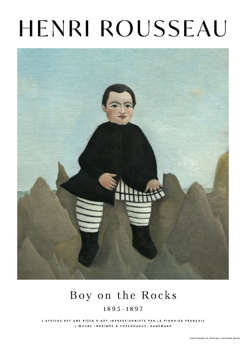 Rousseau Boy On Rocks – Kunst