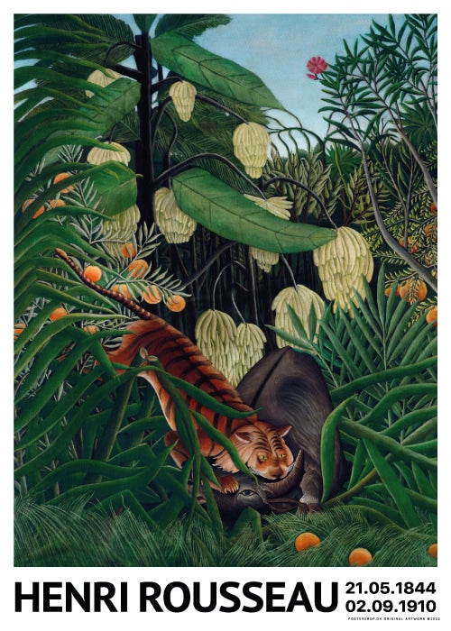 Rousseau Fight Tiger & Buffalo – Kunst