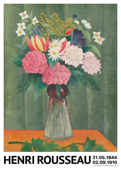 Rousseau Flowers In Vase – Kunst