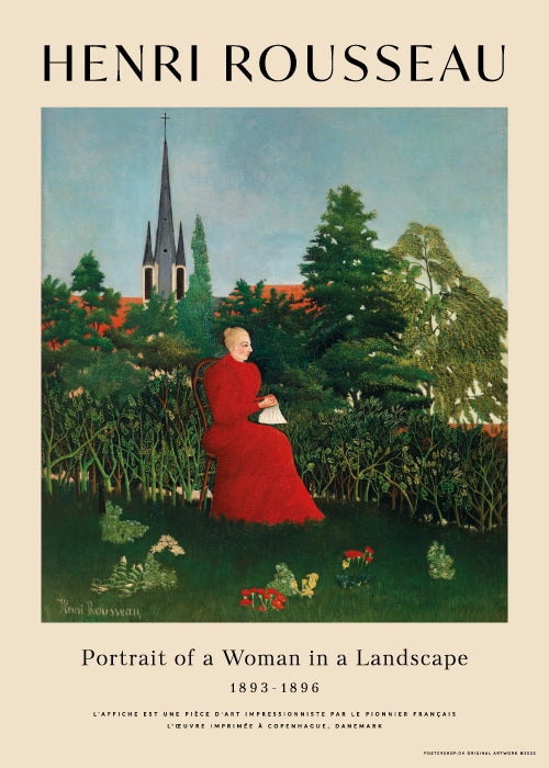 Rousseau Woman In A Landscape – Kunst