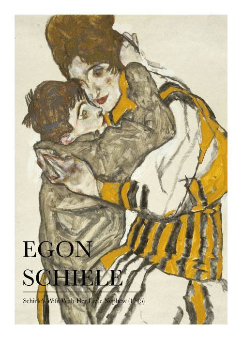 Schiele Wife And Nephew – Kunst