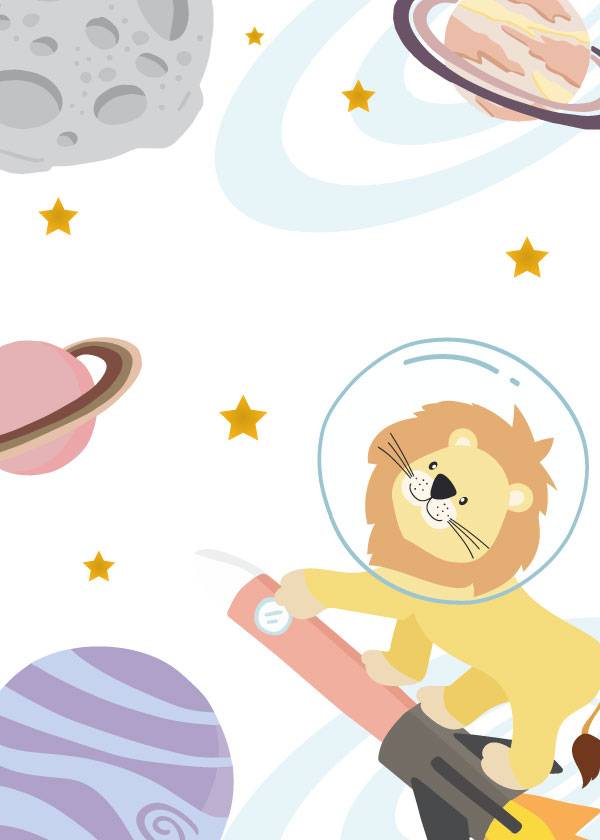 SPACE LION – Kids' Posters