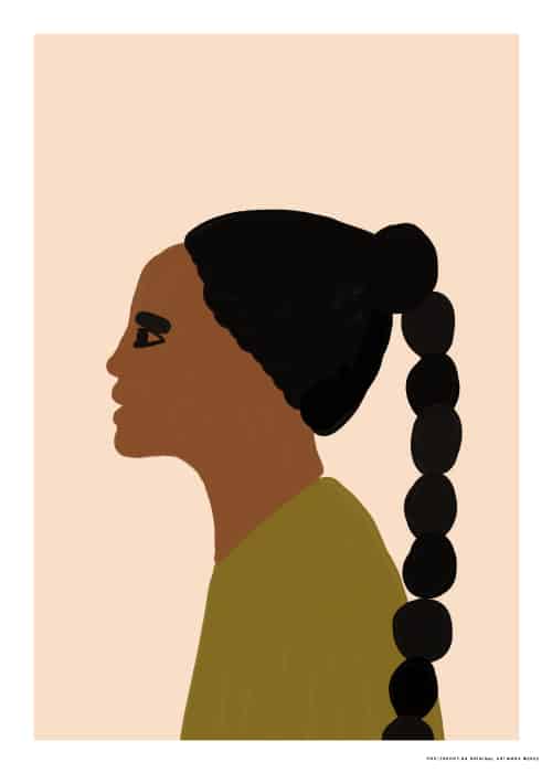 Sage Blouse Dark Hair – Kunst