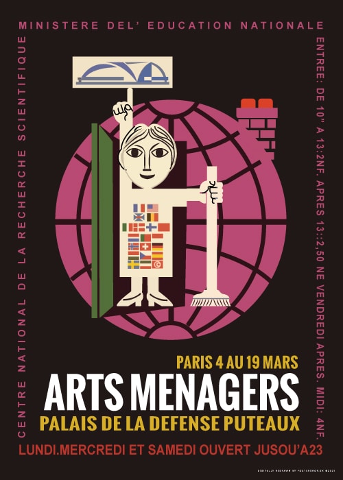 Salon Alon Des Arts Ménagers – Vintage/Retro plakater