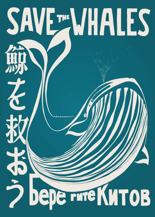Save The Whales – Vintage/Retro plakater