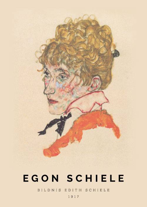 Schiele Bildnis Edith – Kunst