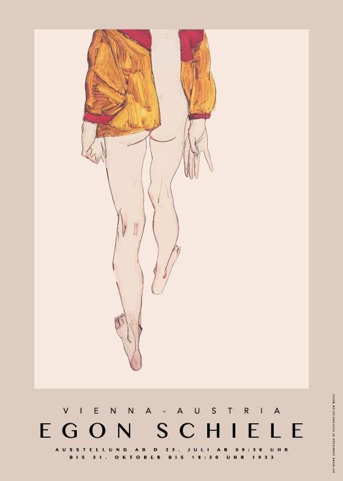 Schiele Brown Shirt – Kunst