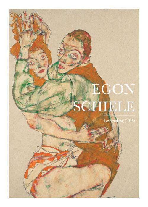 Schiele Lovemaking – Kunst
