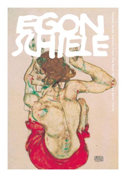 Schiele Red Skirt – Kunst