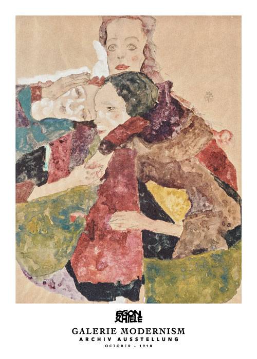 Schiele Three Women – Kunst