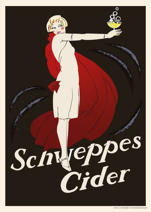 Schweppes Cider – Vintage/Retro plakater