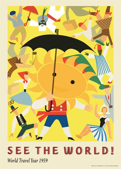 See The World! – Vintage/Retro plakater