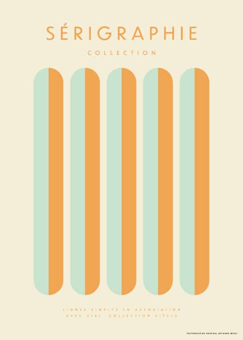 Serigraphie Orange Bon Bon – Kunst