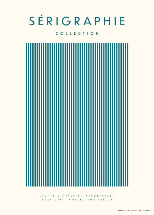 Serigraphie Turquoise – Kunst