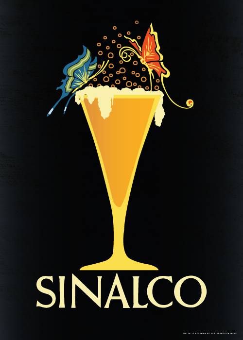 Sinalco Poster – Vintage/Retro plakater