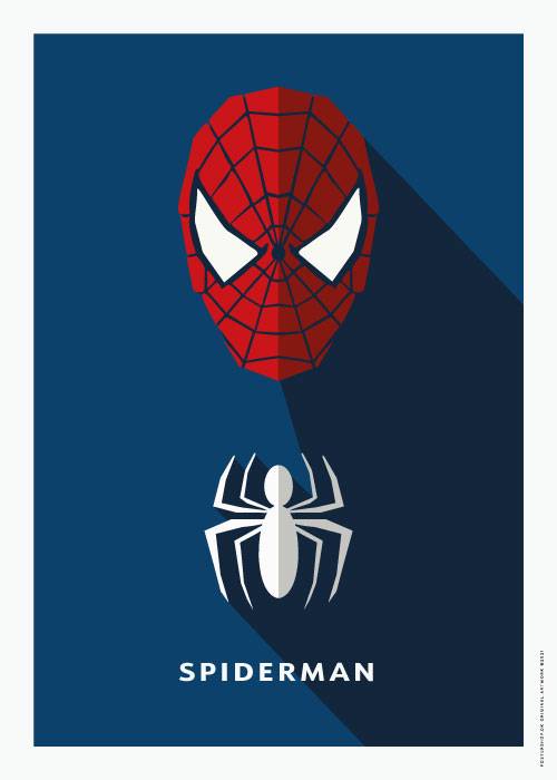 SPIDERMAN SILHOUETTE – Børneplakater
