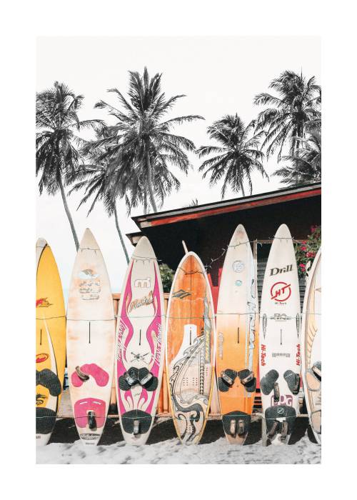 Surfboard Runway – Fotokunst