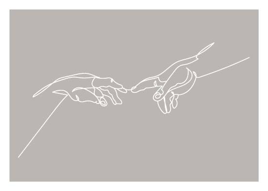 The Creation Of Adam White – Kunst