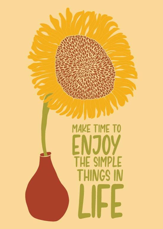 The Simple Things In Life – Tekstplakater