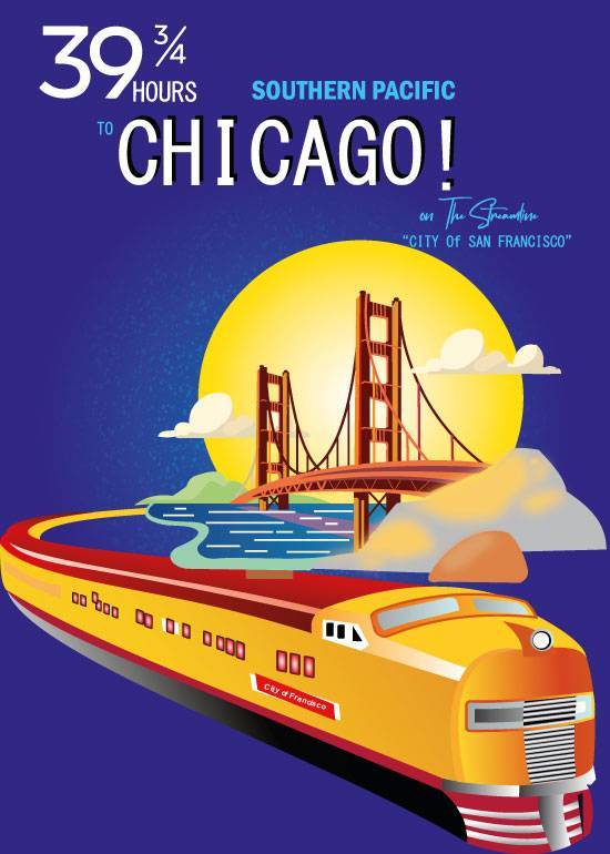 To Chicago – Vintage/Retro plakater