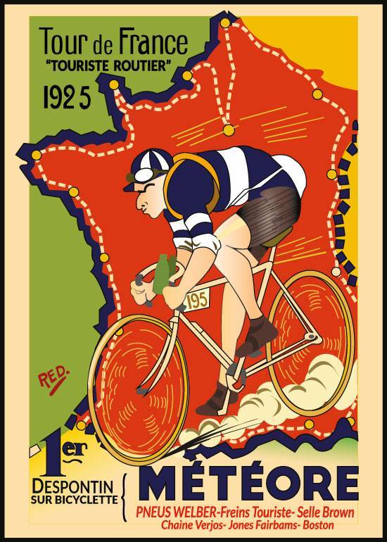 Tour De France 1925 – Vintage/Retro plakater