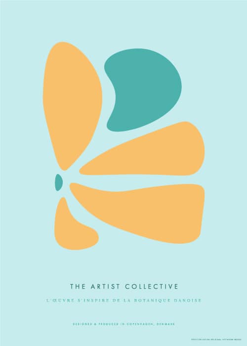 Taches Orange Et Turquoise – Kunst