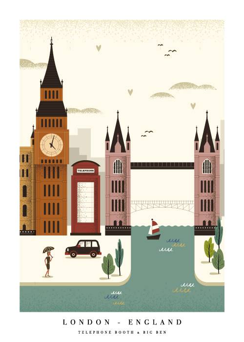 Telephone Booth And Big Ben