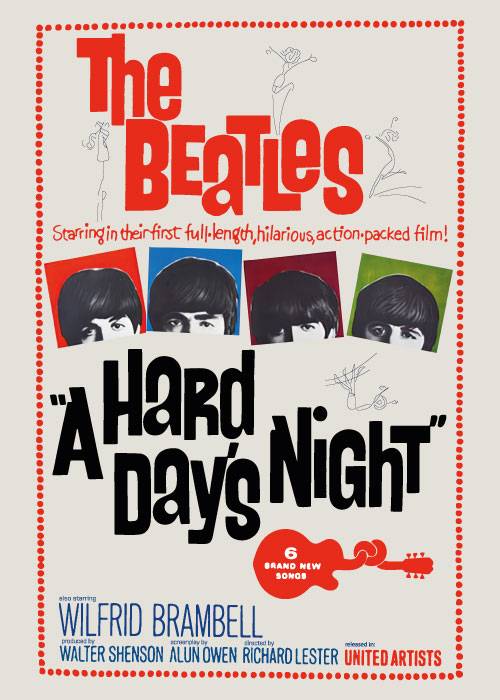 The Beatles Movie Poster – Vintage/Retro plakater