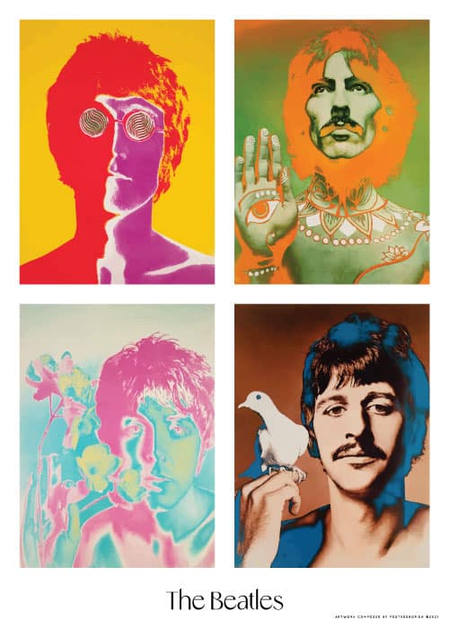 The Beatles Pop Art – Vintage/Retro plakater