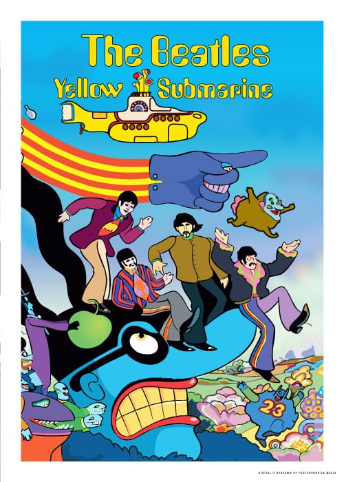 The Beatles Yellow Submarine No. 2 – Vintage/Retro plakater