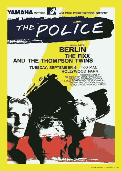 The Police Concert 1938 Los Angeles – Vintage/Retro plakater