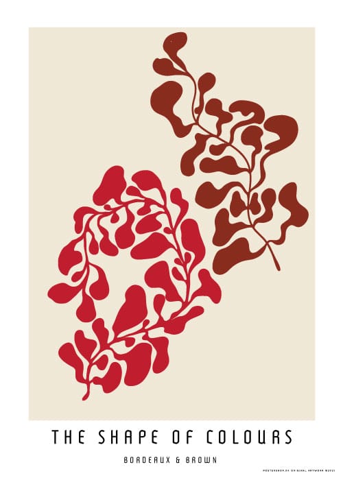 The Shape Of Colours Bordeaux & Brown – Kunst