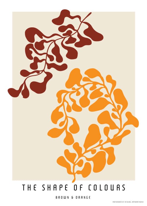 The Shape Of Colours Brown & Orange – Kunst