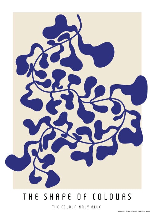 The Shape Of Colours Navy Blue – Kunst