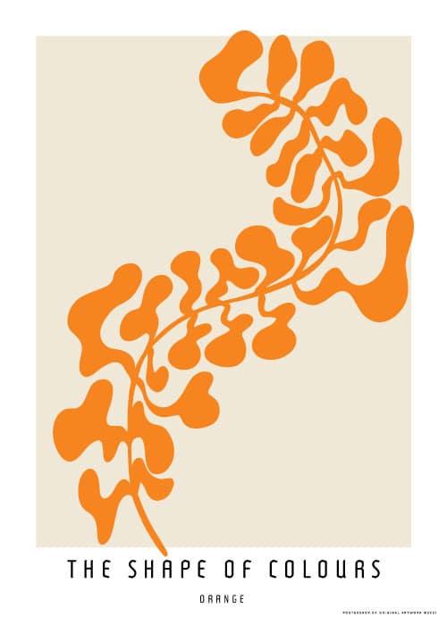 The Shape Of Colours Orange – Kunst