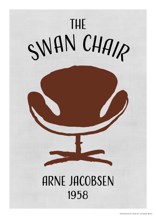 The Swan Chair – Grafiske Plakater