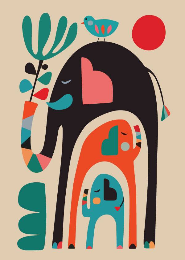 The Three Elephants – Grafiske Plakater