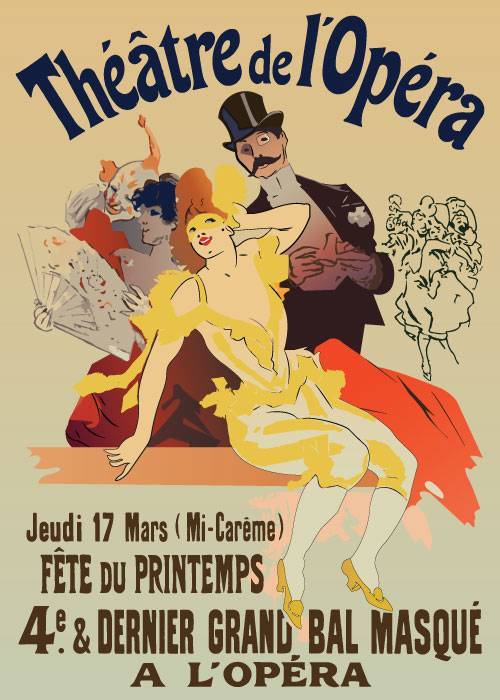 Theatre De L'opera 1897 – Vintage/Retro plakater