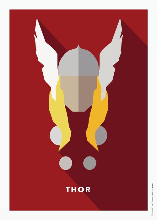 THOR SILHOUETTE – Børneplakater